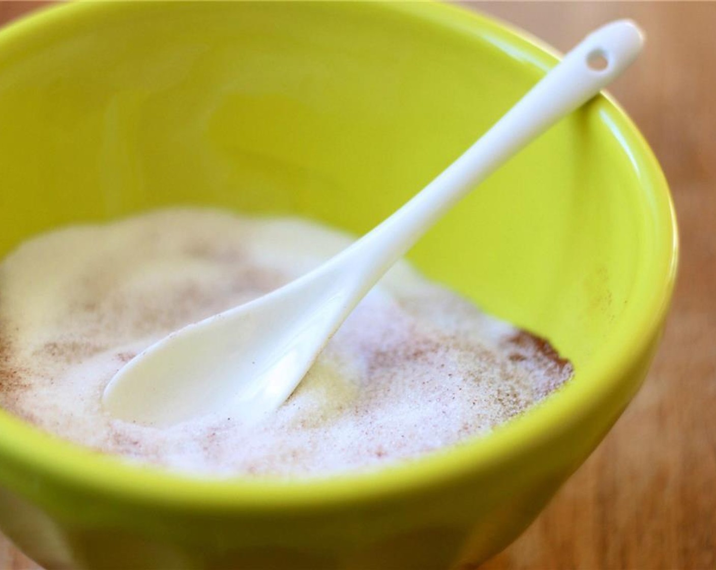 step 11 Mix the Pure Cane Sugar (3/4 cup) and Simply Organic Cinnamon, Ground (1/2 tsp) in a bowl. Melt the Butter (4 Tbsp) in a separate bowl.