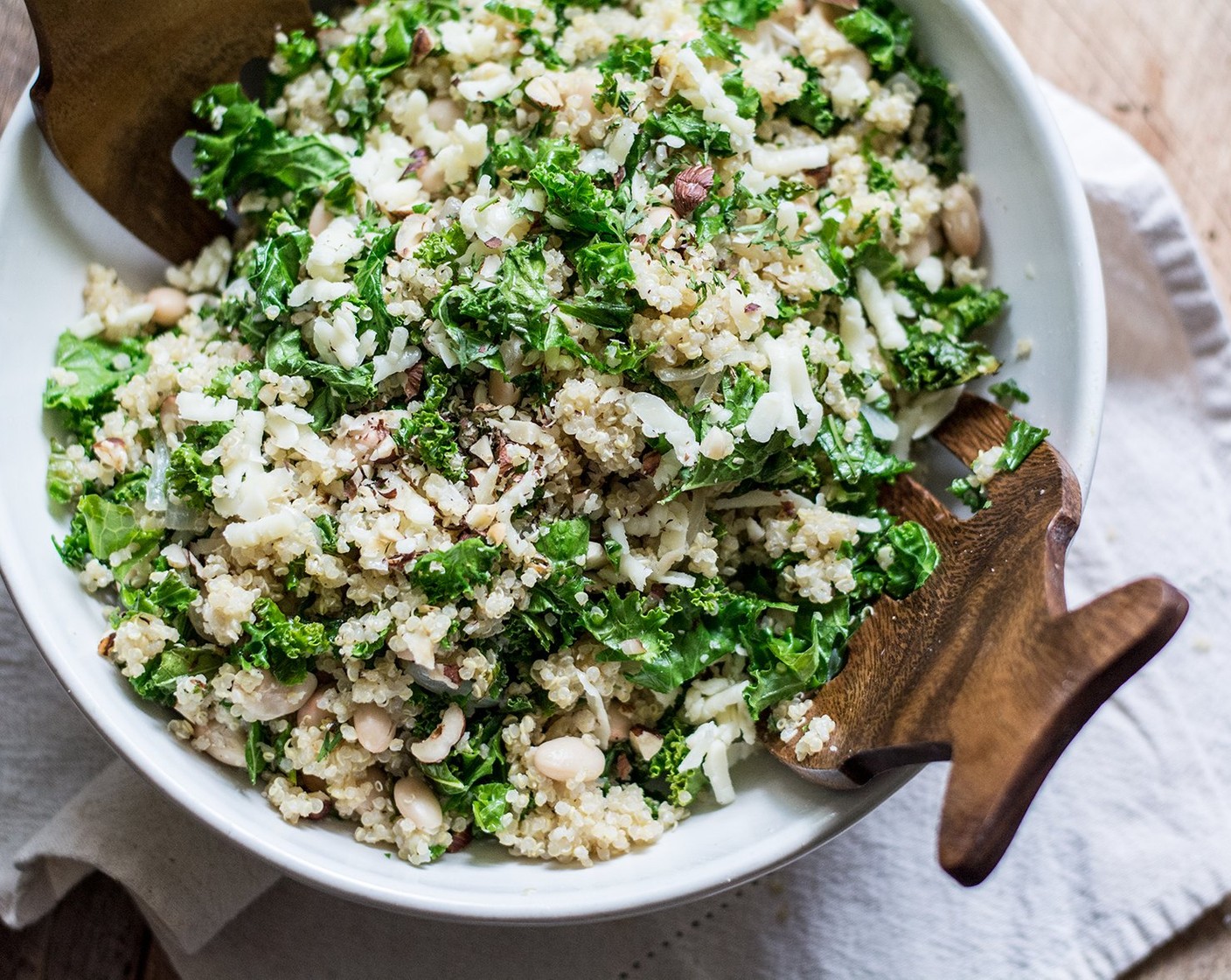 Quinoa White Bean and Kale Salad